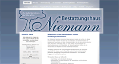 Desktop Screenshot of bestattungshaus-niemann.de