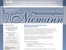 Tablet Screenshot of bestattungshaus-niemann.de
